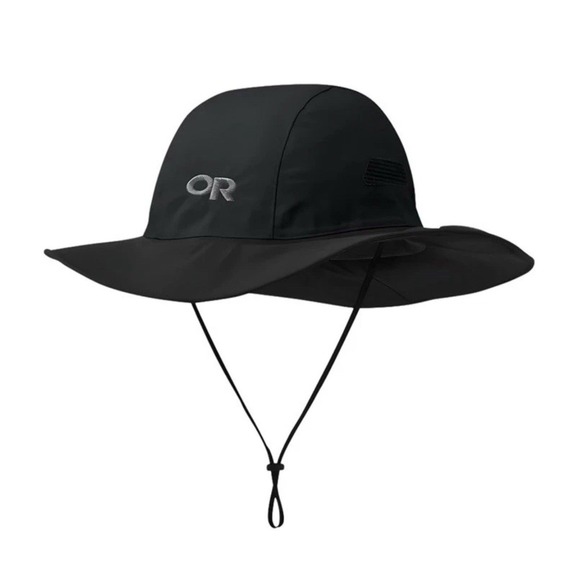 Outdoor Research OR Gore-Tex Seattle Rain Hat Waterproof Black Size Large New - Picture 5 of 9